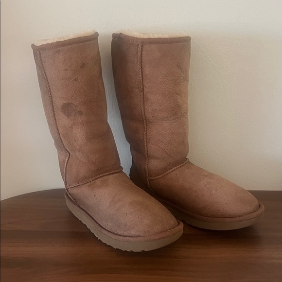 👢 UGG Classic Tall Boots - Chestnut Suede Size 8 - Picture 2 of 10